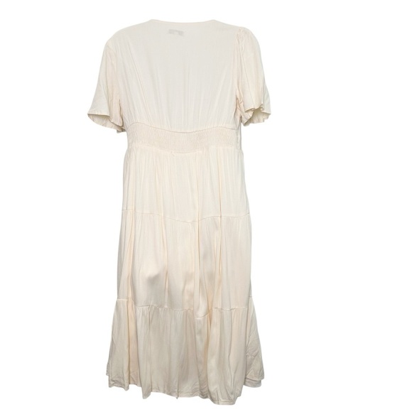 Baltic Born Cambridge ivory embroidered tiered dress size small Prairiecore boho - Picture 3 of 9